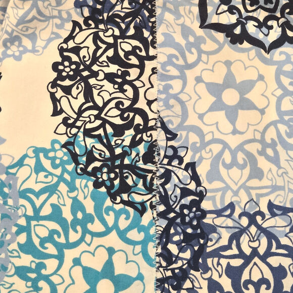 Talbots NWT 100% Cotton Gored Flare Side Tie Mandala Midi Skirt, Size 24W - Picture 6 of 9